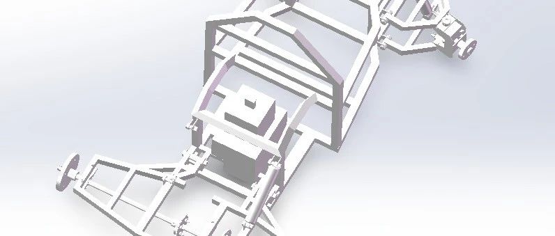 【卡丁赛车】CROSS KART卡丁车框架结构3D图纸 STEP格式