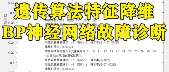 2-380基于Matlab的遗传算法特征降维BP神经网络故障诊断