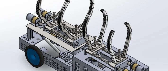 【机器人】爬树小车3D数模图纸 Solidworks20设计