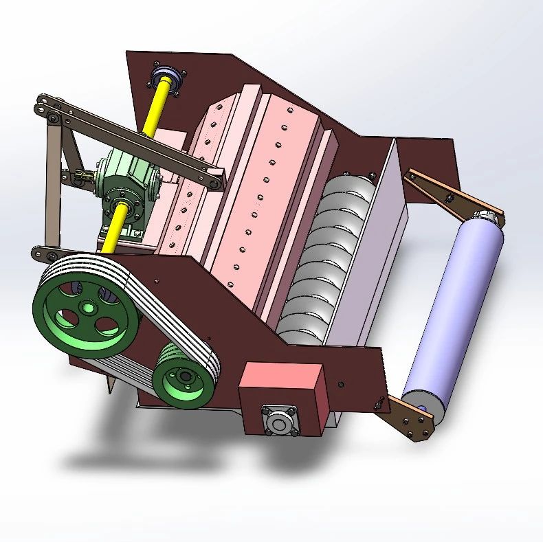 【农业机械】秸秆粉碎还田机3D数模图纸 Solidworks18设计
