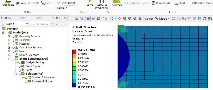 Ansys Workbench平面应力分析