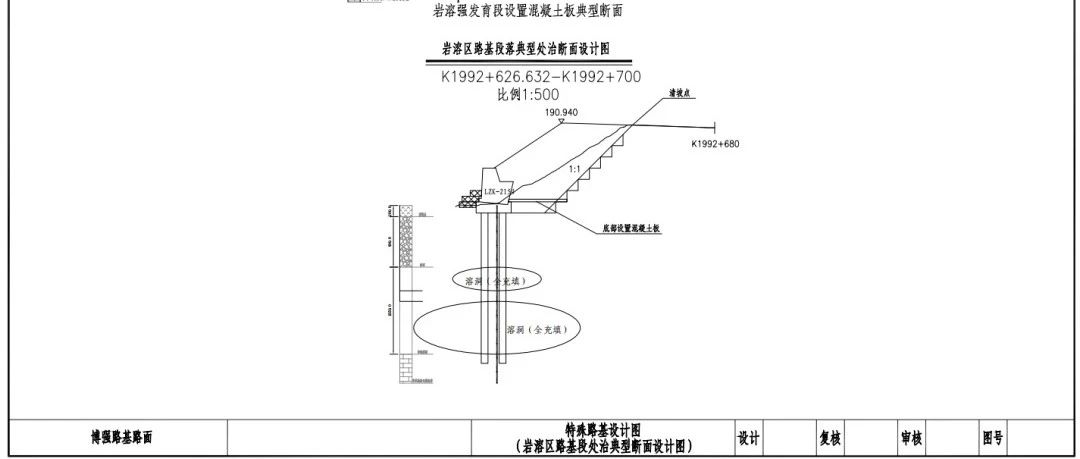 岩溶区路基段落典型断面设计心得分享