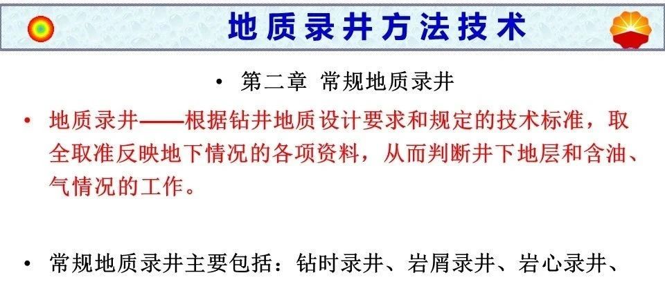 常规地质录井技术方法与应用