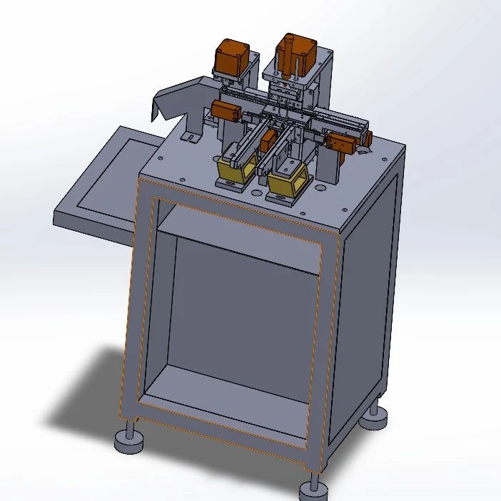 【非标数模】闭路头钉铆合机3D数模图纸 Solidworks16设计