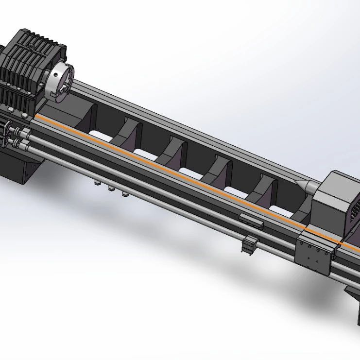 【工程机械】缸筒加工岛3D数模图纸 Solidworks20设计