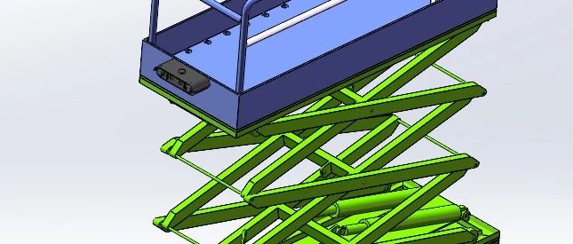 【工程机械】自走式果园操作平台3D数模图纸 Solidworks23设计