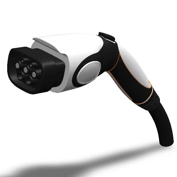 【工程机械】EV Charging Plug电动汽车充电插头3D图纸 附STEP