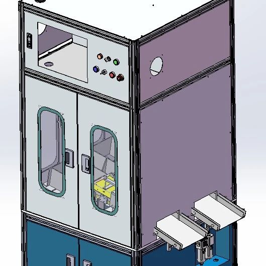 【非标数模】球头拉杆长度检测机3D数模图纸 Solidworks20设计