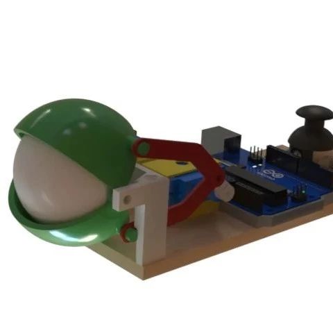 【工程机械】简易机器人眼睛结构3D图纸 Solidworks设计