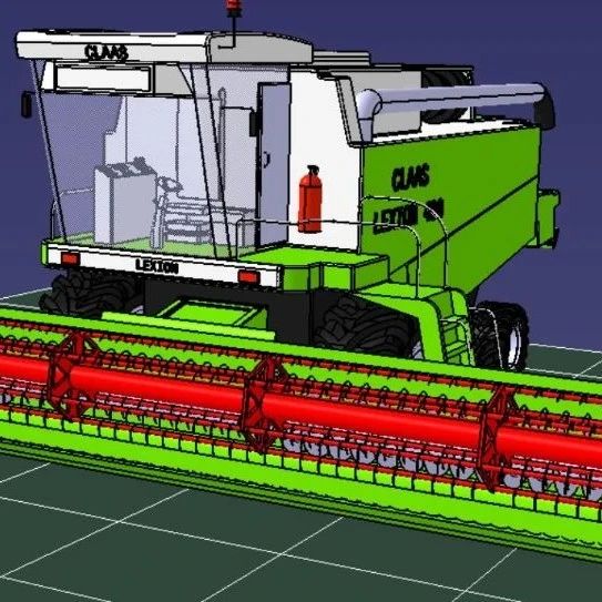 【农业机械】Combine Claas联合收割机3D图纸 IGS格式