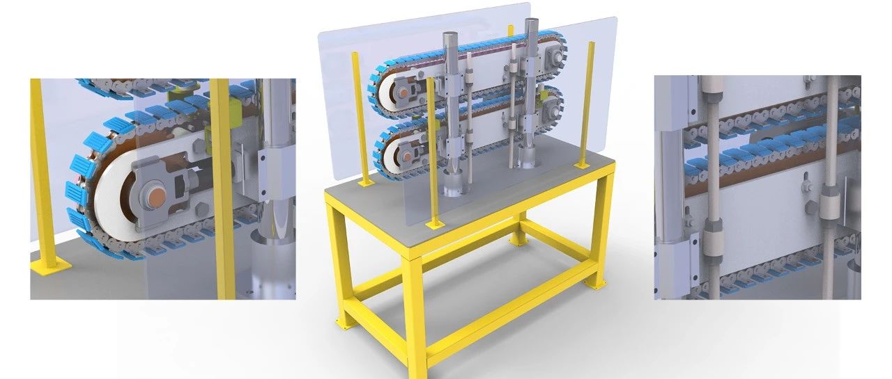 【非标数模】聚乙烯管张紧结构3D图纸 Solidworks设计