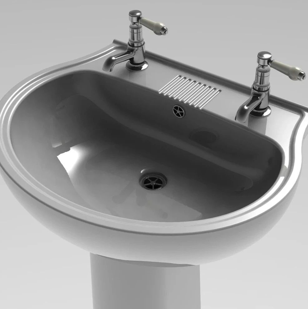 【生活艺术】洗手盆洗脸盆模型3D图纸 Solidworks设计