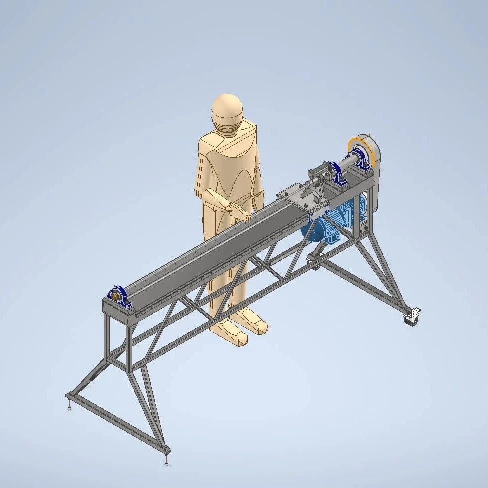 【工程机械】Spiral coil rolling螺旋线圈卷绕机3D数模图纸 STP格式