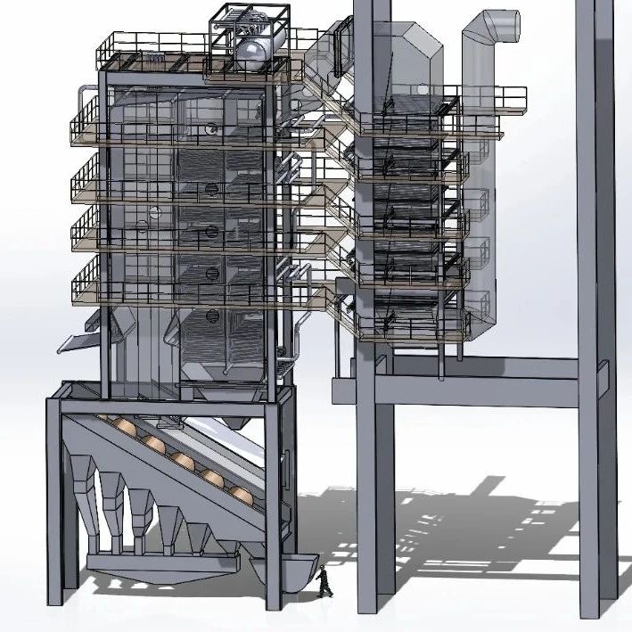 【工程机械】Budapest垃圾焚烧锅炉3D数模图纸 STEP格式