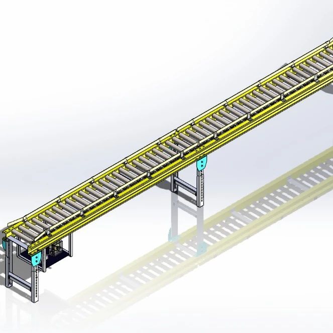 【工程机械】conveyor包裹传送带3D数模图纸 STEP格式