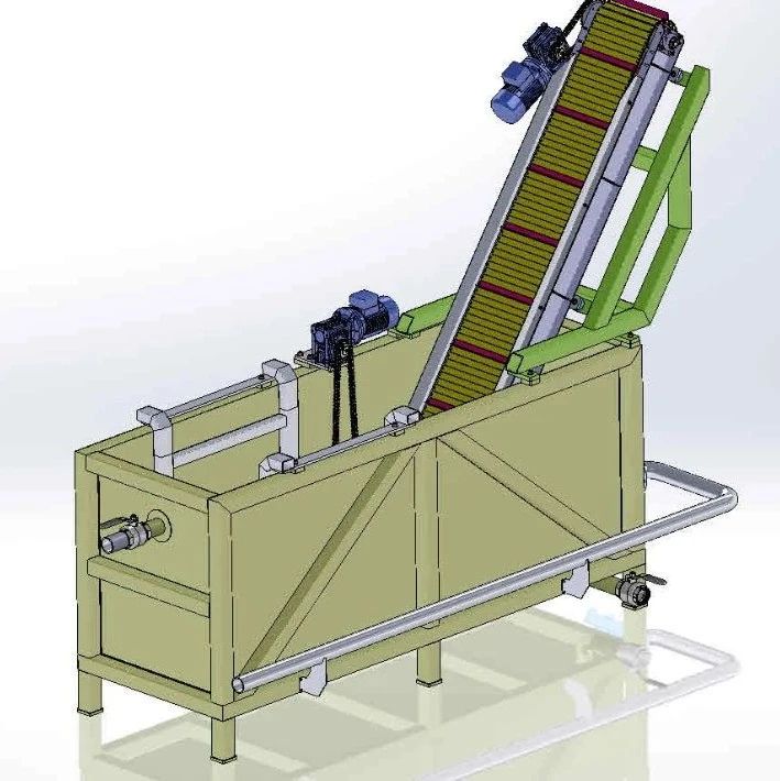 【工程机械】坯料冷却装置3D数模图纸 Solidworks设计