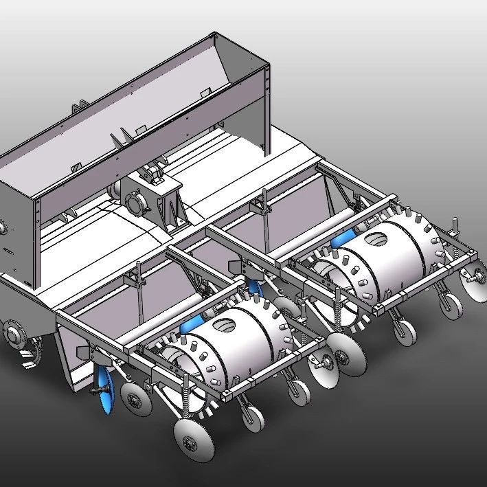 【农业机械】种子播种机3D数模图纸 Solidworks22设计