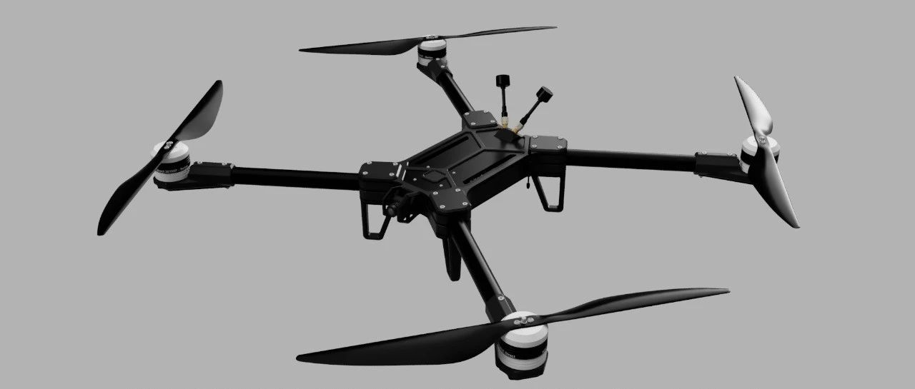 【飞行模型】K9 Genesis 15英寸四轴飞行器3D数模图纸 STEP格式