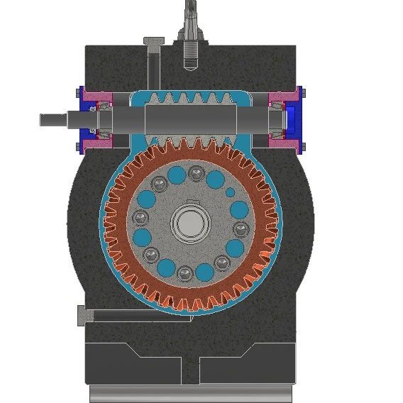 【差减变速器】Worm gearbox蜗轮蜗杆减速器3D数模图纸 INVENTOR设计