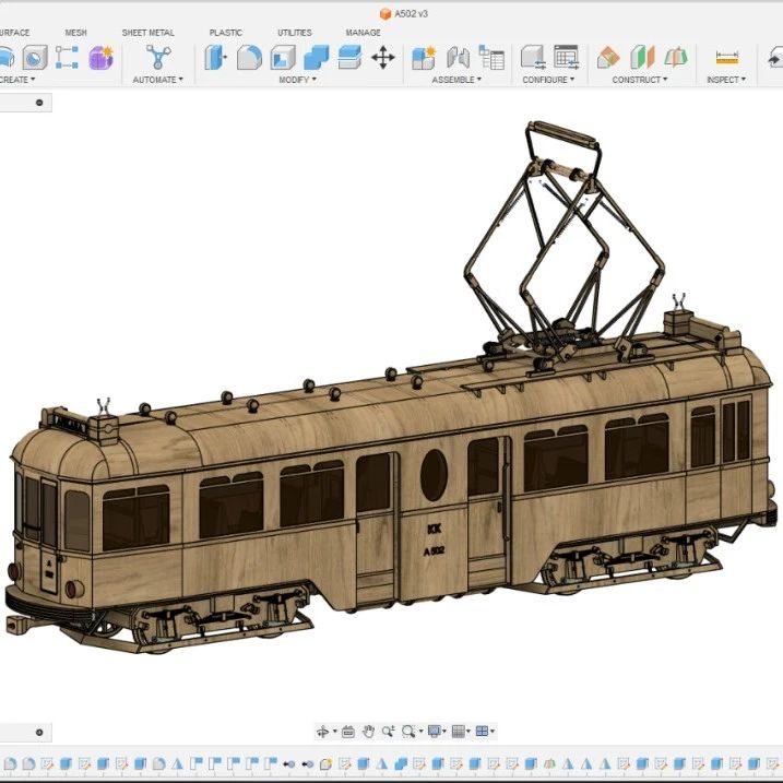 【其他车型】A502型机动车简易模型3D图纸 step格式