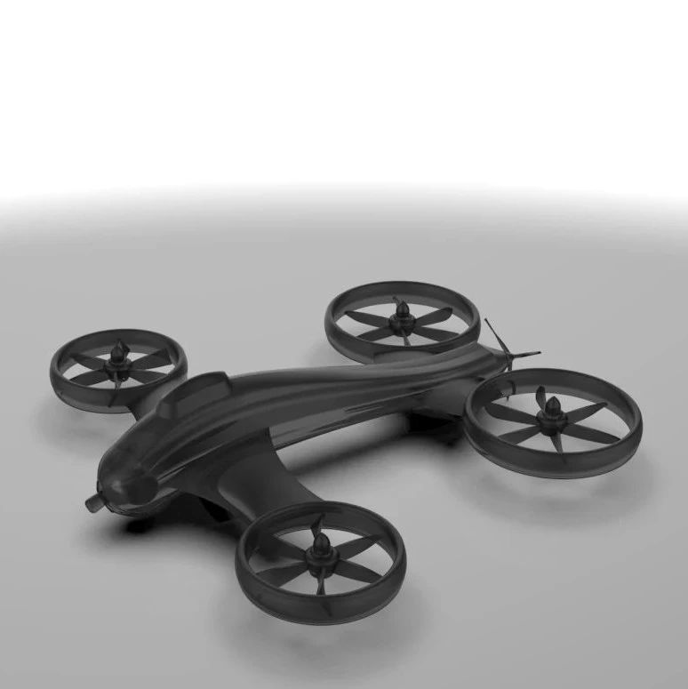 【飞行模型】Quadcopter四旋翼无人机简易模型3D图纸 Solidworks设计