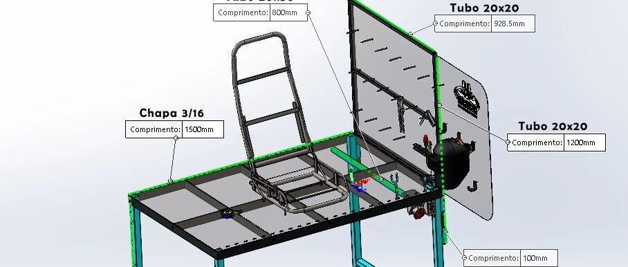 【工程机械】Bancada焊接用工作台3D图纸 X_T STEP格式