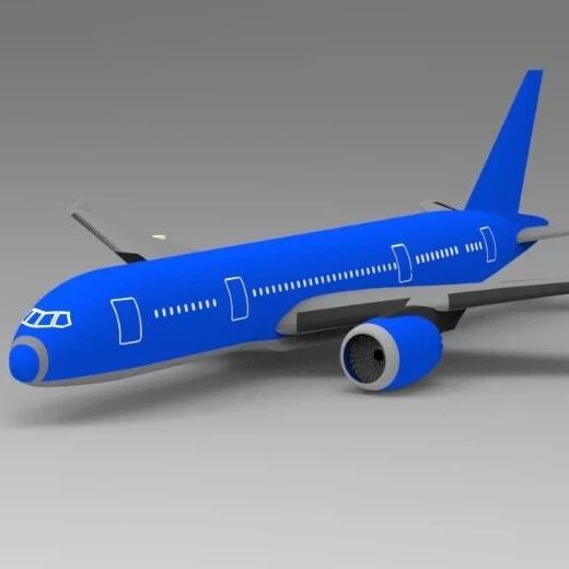 【飞行模型】Boeing 787波音飞行模型3D图纸 CATIA设计