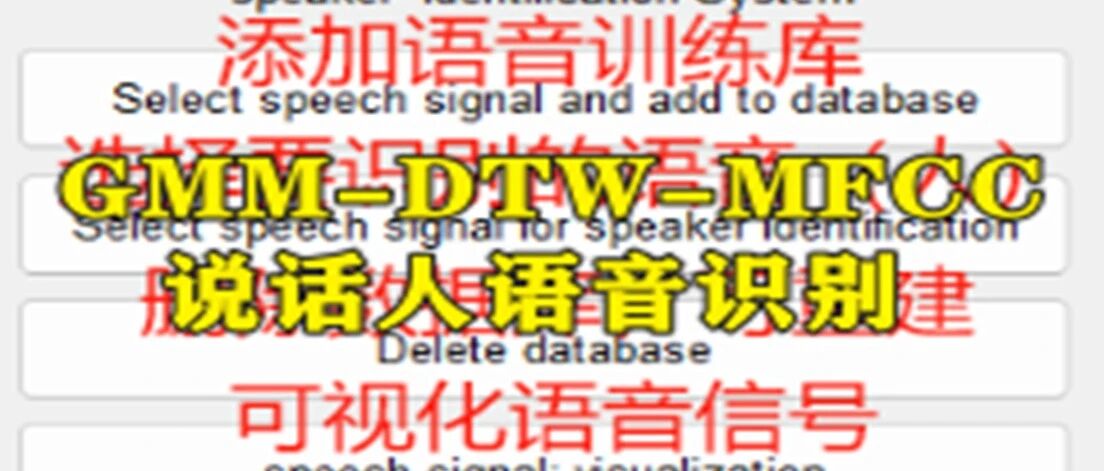 1-313基于matlab的GMM-DTW-MFCC的说话人语音识别