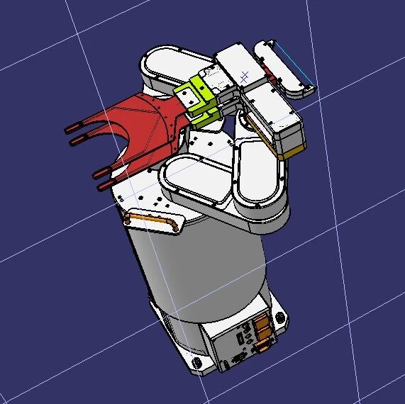 【机器人】robot arm磁盘用机械臂3D数模图纸 STP格式