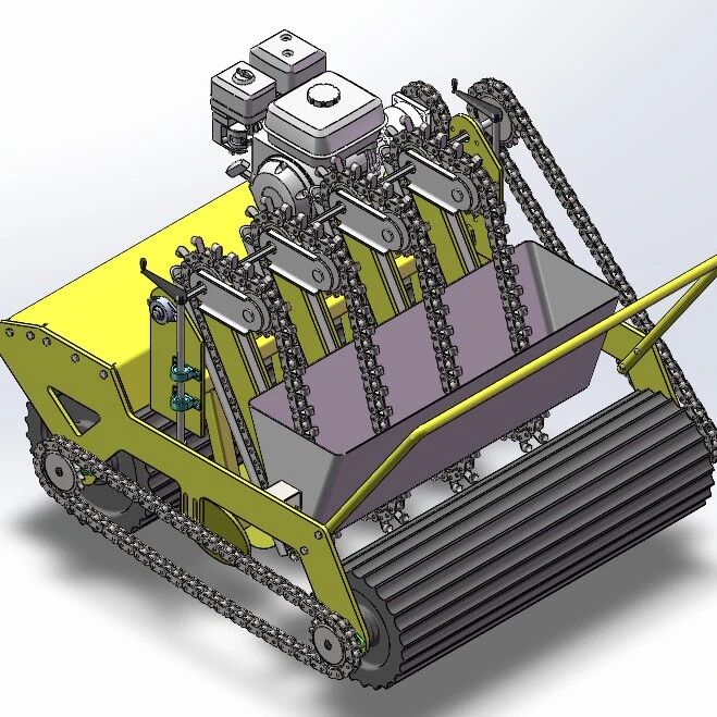 【农业机械】大蒜播种机3D数模图纸 Solidworks19设计