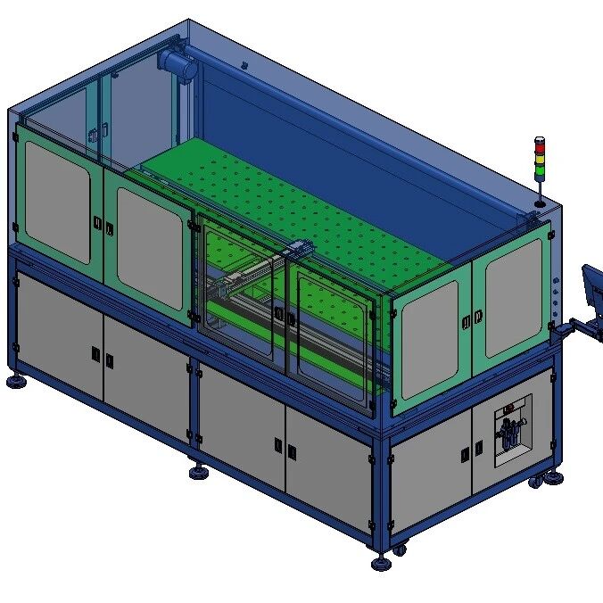 【非标数模】薄膜分析仪自动化方案3D数模图纸 Solidworks20设计