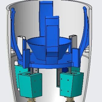 【工程机械】电磁驱动式胶囊弹射机构3D图纸 STP格式