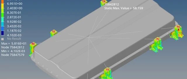 基于Ncode的新能源汽车电池包随机振动疲劳分析
