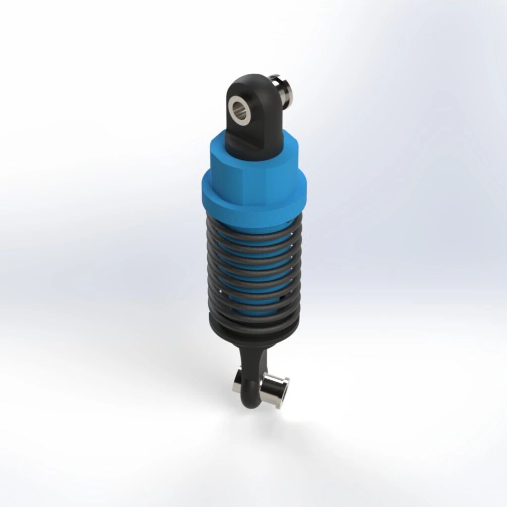 【工程机械】56mm Shock Absorber减震器3D数模图纸 Solidworks设计