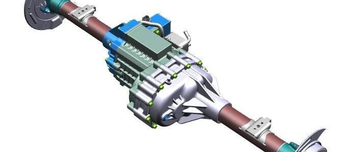 美国车桥-轻量化同轴插管电驱动皮卡桥