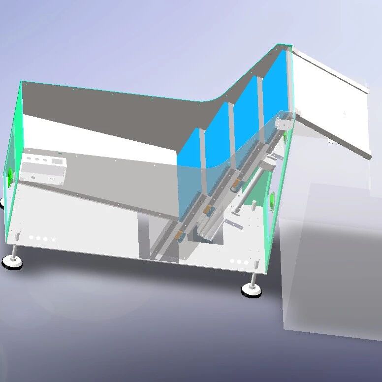 【非标数模】推板机上料3D数模图纸 Solidworks23设计