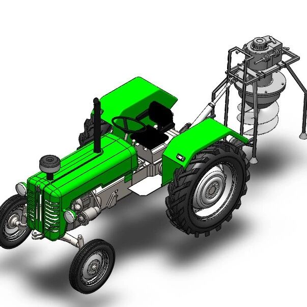 【农业机械】植树挖坑机3D数模图纸 Solidworks18设计
