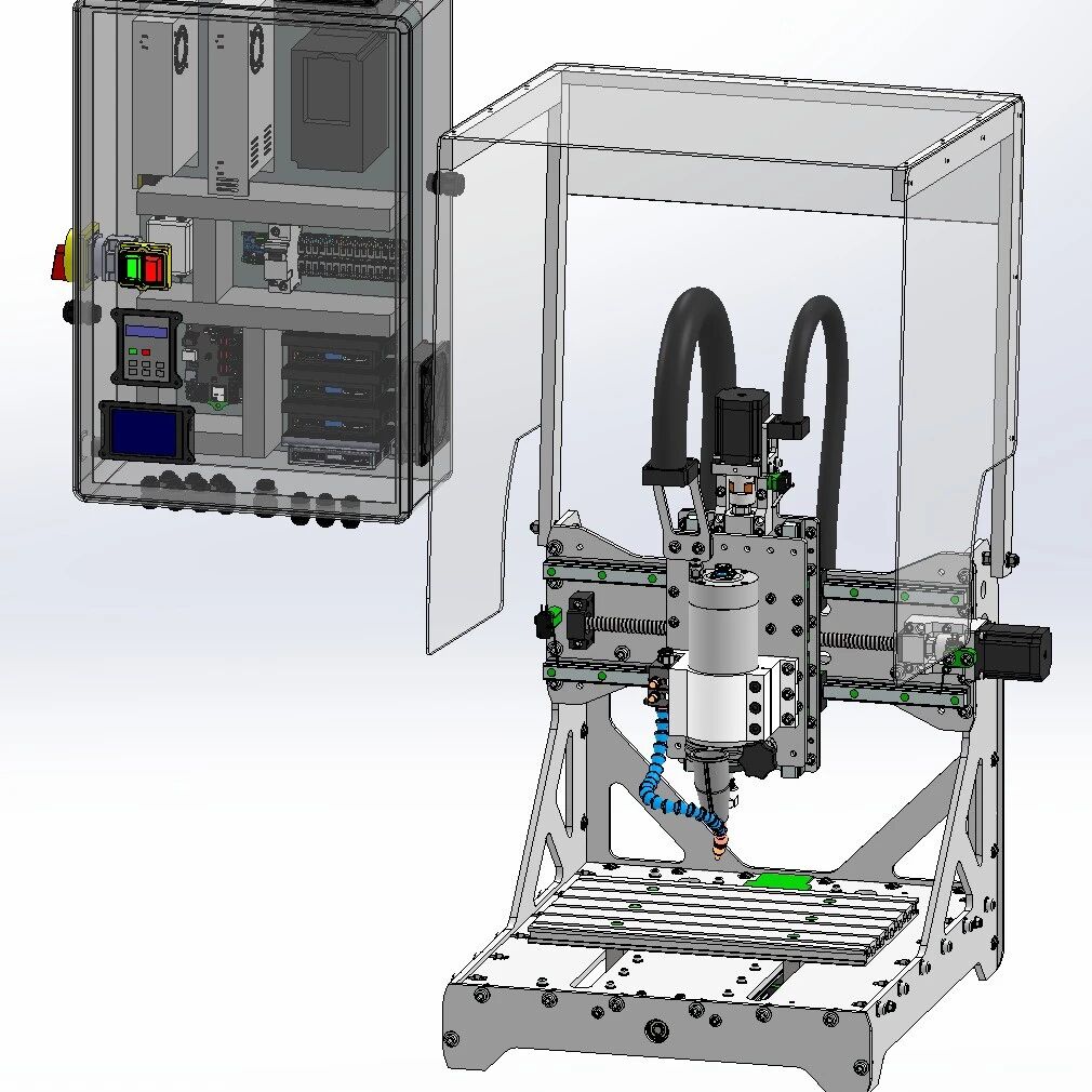 【工程机械】JPR CNC V5桌面式数控设备3D图纸 STEP格式