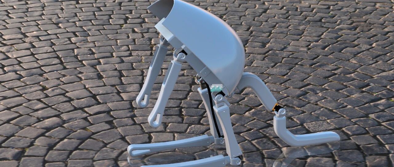 【机器人】仿生机械袋鼠机器人3D数模图纸 STEP格式