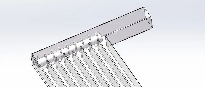 一个利用螺杆作为气流分配的结构