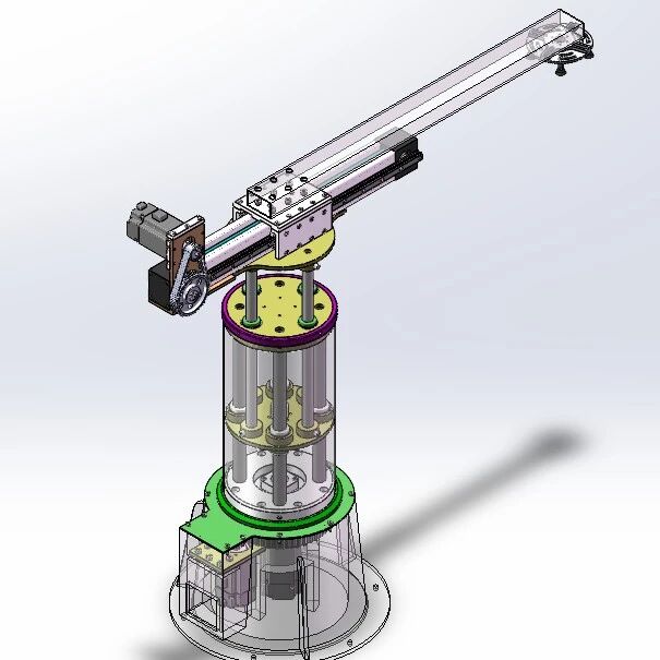 【机器人】四轴吸盘机械手3D数模图纸 Solidworks20设计