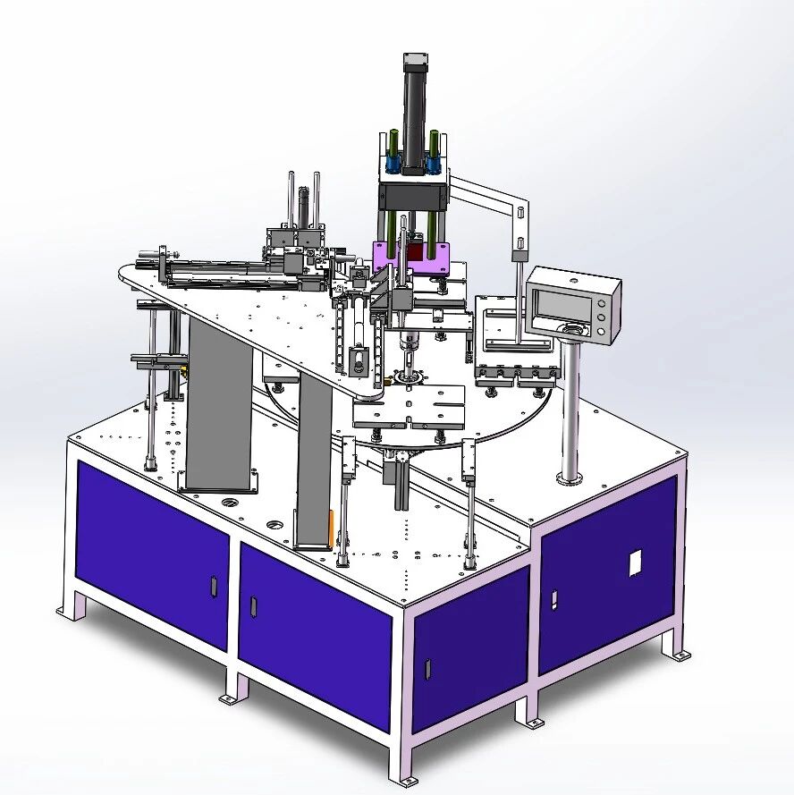 【非标数模】旋转定型机3D数模图纸 Solidworks22设计