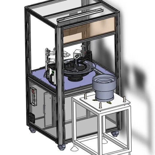 【非标数模】视觉检测缺陷3D数模图纸 Solidworks22设计