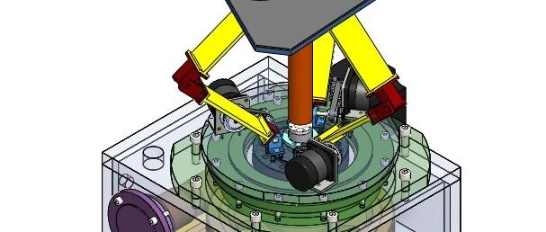 【机器人】三轴并联康复辅助机器人3D数模图纸 Solidworks22设计