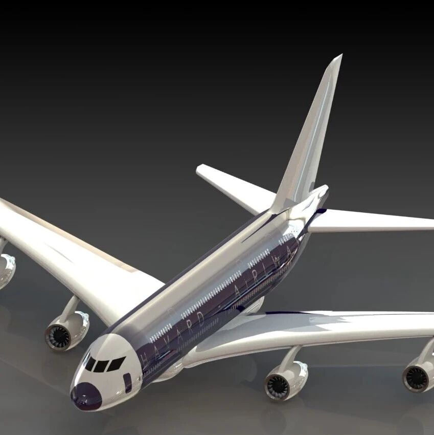 【飞行模型】AIRBUS-A380空中客车飞机模型3D图纸 Solidworks设计