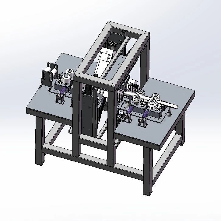【工程机械】锄头柄加工机3D数模图纸 Solidworks22设计