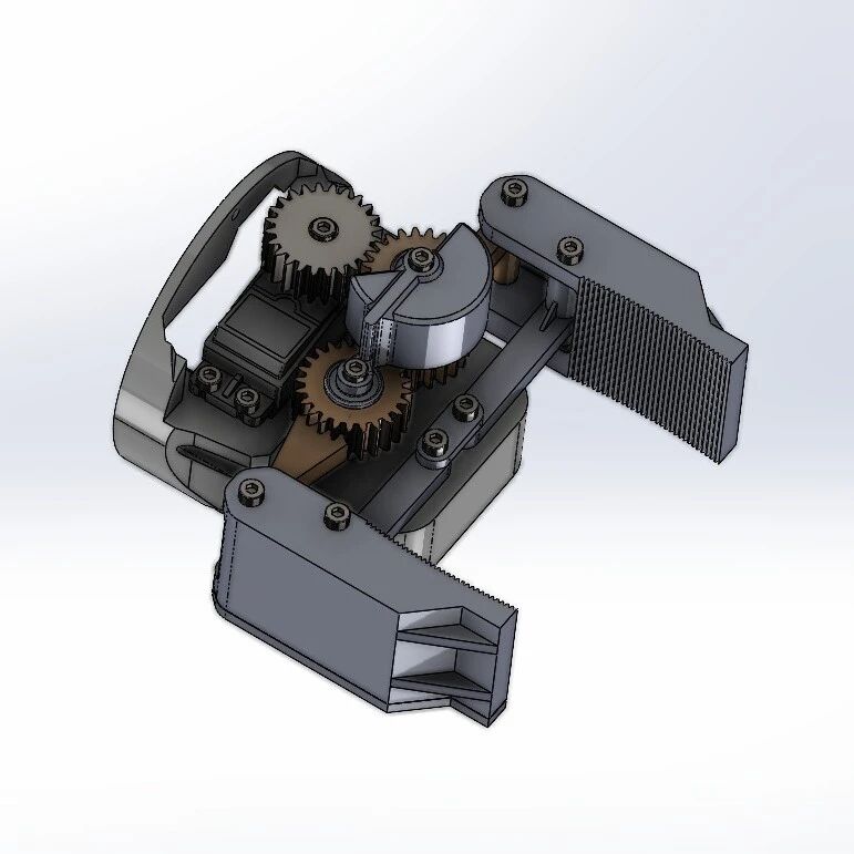 【工程机械】SERVO GRIPPER伺服抓取器结构3D图纸 Solidworks设计