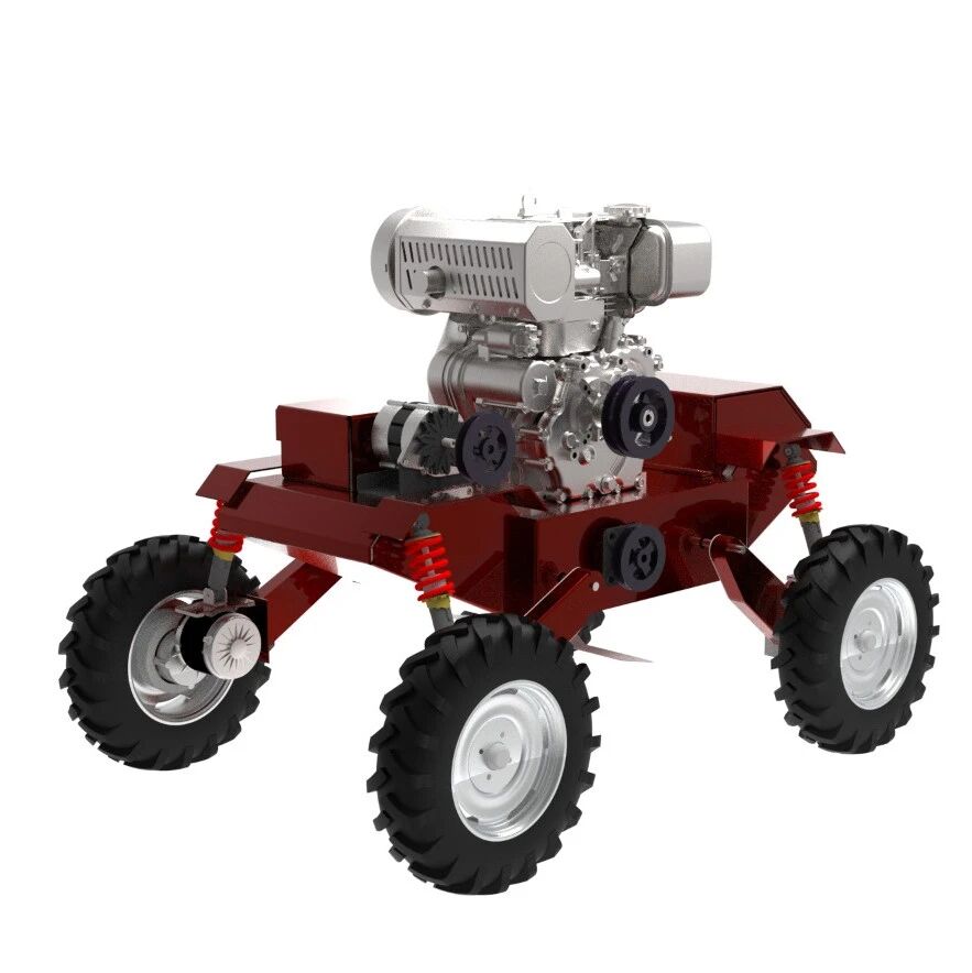 【农业机械】Grass Cutter Machine割草机原型机3D数模图纸 x_t格式