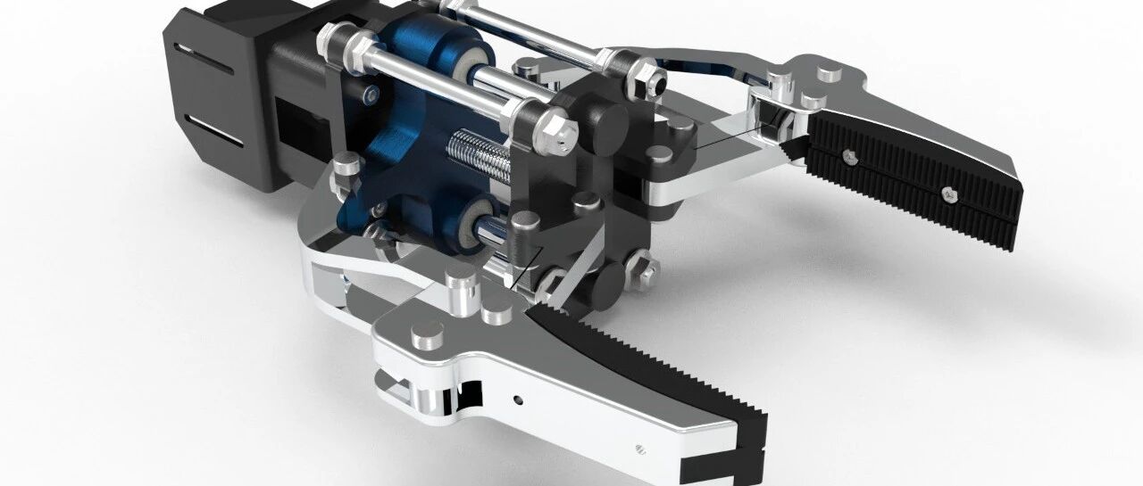 【工程机械】Robotic Arm Gripper机械臂夹持器结构3D图纸 x_t格式