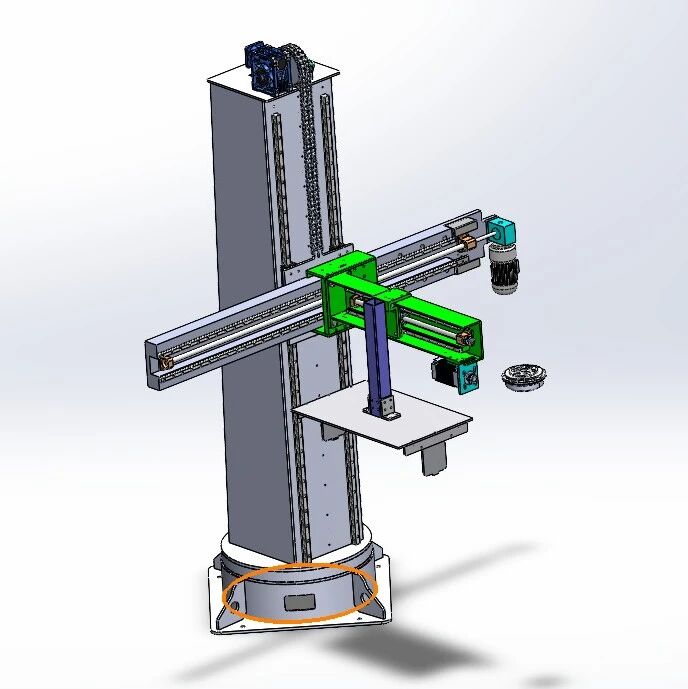 【非标数模】纸箱码垛机3D数模图纸 Solidworks20设计